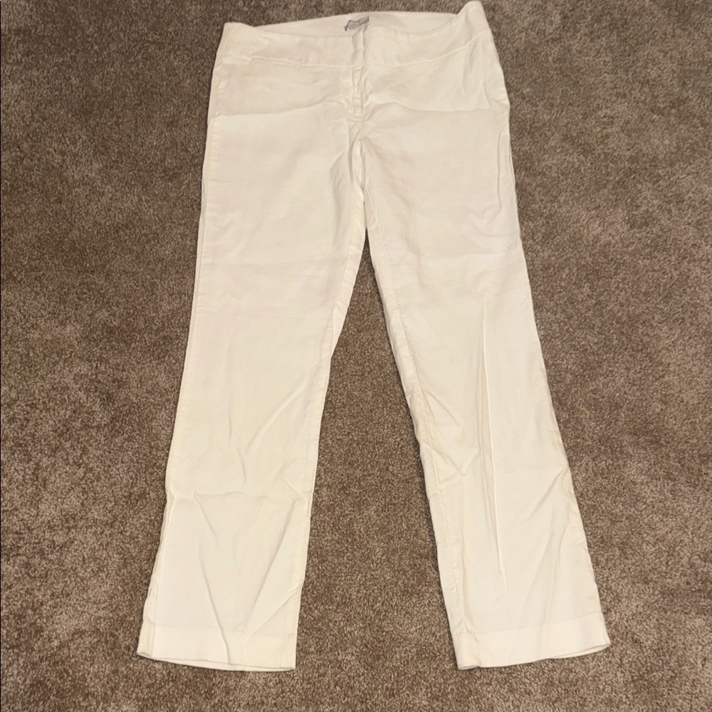 LOFT Elegant White Trousers - size 10. B2